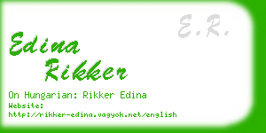 edina rikker business card